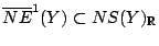 $ \overline{NE}^1(Y) \subset NS(Y)_\mathbb{R}$