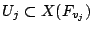 $ U_j \subset X(F_{v_j})$