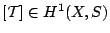 $ [\mathcal{T}] \in H^1(X,S)$