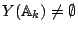 $ Y(\mathbb{A}_k) \neq \emptyset$