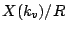 $ X(k_v)/R$