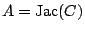 $ A={\mathrm{Jac}}(C)$
