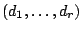 $ (d_1,\dots,d_r)$