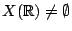 $ X(\mathbb{R}) \neq \emptyset$
