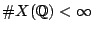 $ \char93 X(\mathbb{Q}) < \infty$