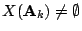 $ X(\mathbf A_k) \neq \emptyset$