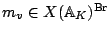$ m_v \in X(\mathbb{A}_K)^{{\mathrm{Br}}}$