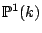 $ \mathbb{P}^1(k)$