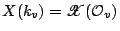 $ X(k_v)=\mathscr{X}(\mathcal{O}_v)$