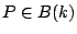 $ P \in B(k)$