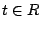 $t\in {\mathbb R}$