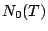 $N_0(T)$