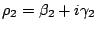 $\rho_2=\beta_2+i\gamma_2$